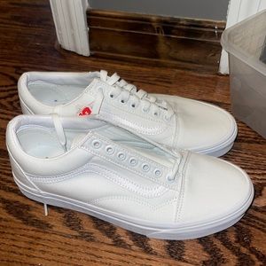 white vans brand new !